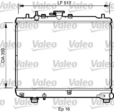 VALEO 735076 Radyator Kıa Motors Avella KK37015200B