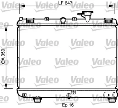 VALEO 735078 Motor Su Radyatoru Rıo 2000>2005 Manuel K31A15200A