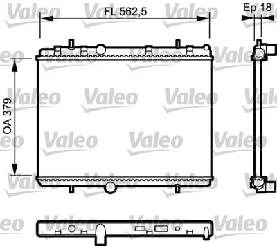 VALEO 735091 Motor Su Radyatoru P308 P3008 5008 Rcz C4 Iı Ds4 C4 Pıcasso Partner Tepe Berlıngo Iıı Ep3 Ep6 Dv6dte 