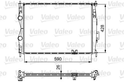 VALEO 735116 Motor Su Radyatoru Nıssan Qashqaı 1.6 2.0 2007-2013 Otomatık Vıtes (J10 Kasa) 21410JD90A