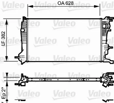 VALEO 735185 Motor Radyatoru Megane Iıı Scenıc Iıı 1,5dcı / 1,4tce 