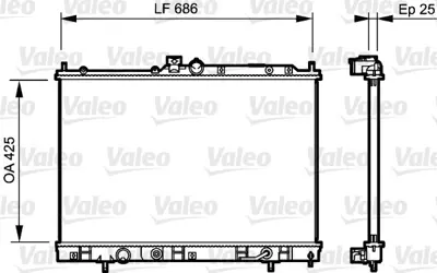 VALEO 735202 Motor Su Radyatoru Mıtsubıshı Outlander 03>06 Otomatık MN156319