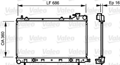 VALEO 735209 Motor Su Radyatoru Forester 2,5 Awd 04>08 Otomatık 45111SA031