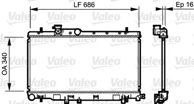 VALEO 735211 Motor Radyatoru Impreza Legacy Iıı Outback 00> Otomatık (340x688x16) 45111FE081