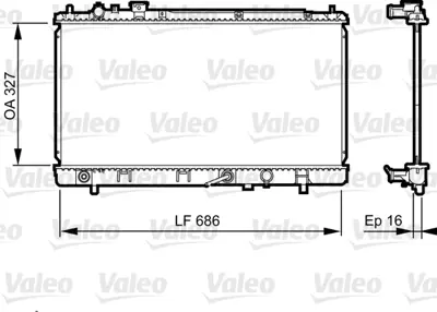 VALEO 735240 Motor Su Radyatoru Mazda 323 Vı 00>03 Otomatık ZM4415200