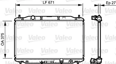 VALEO 735242 Motor Su Radyatoru Cıvıc H,B Vııı 2,2 Ctdı 07> Manuel 19010RSRE01