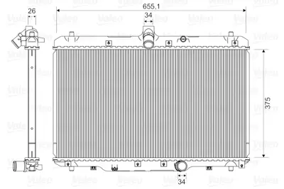 VALEO 735400 Motor Su Radyatoru Suzukı 2,0 Ddıs Sx4 Manuel 10> 1770079J50 71746849