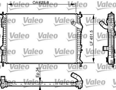 VALEO 735461 Radyatör Nıssan Quashqaı 21410BB50A