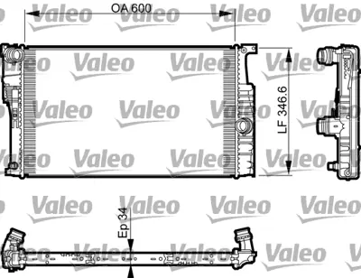 VALEO 735464 Radyator Bmw 3 Serıes (F30 / F31)>08 / 2011 17118673370