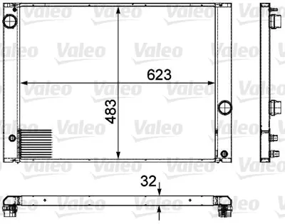 VALEO 735476 Motor Su Radyatoru Otomatık/Sanz Bmw N46 N53 N52 E60 E63 E64 E65 17117534914