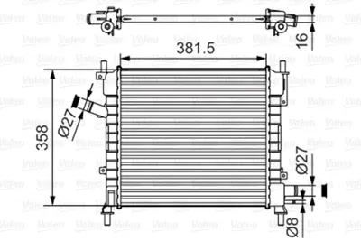 VALEO 735478 Radyator Ford Ka 96 08 1361842