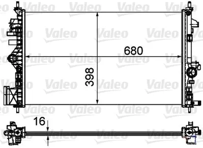 VALEO 735485 Radyator Opel Insıgnıa 1,6 01 / 09 1300292