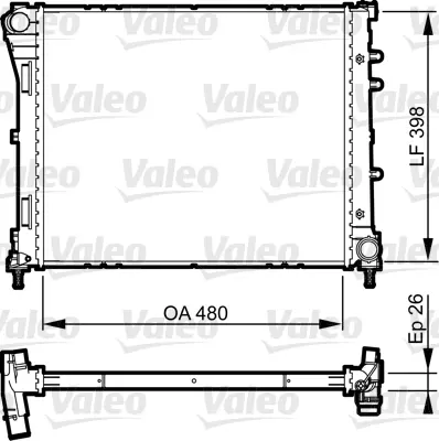 VALEO 735498 Radyator Fıat 500 07 / 07 51835025