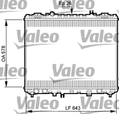 VALEO 735506 Motor Su Radyatoru Kıa Sorento 2,5 03> Dızel Manuel 253103E030