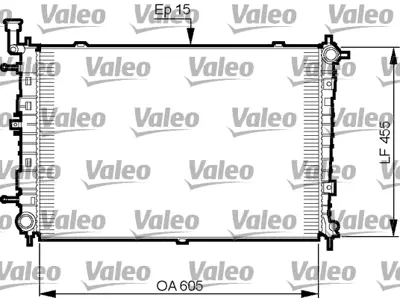 VALEO 735516 Motor Su Radyatoru I30 Cedd 07 12 Benzınlı Otomatık 600x458x16 253102H050