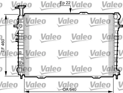 VALEO 735542 Radyator Su Tucson Sportage Benzınlı Otomatık 04> 253102E821