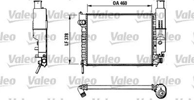 VALEO 810915 Motor Radyatoru P405 Em 1,6 1,9 87 92 Klımasız) Olcu: (377,5*460*23) 1331RE