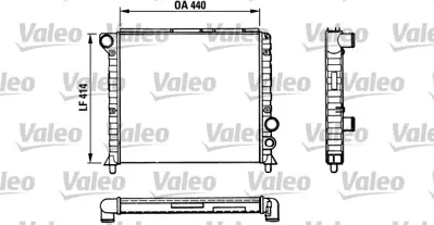 VALEO 811389 Radyator Alfa Romeo 75 1.6 1.8 2.0 90 1.8 2.0 