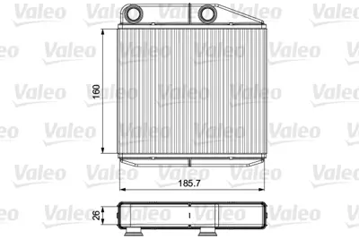 VALEO 811502 Kalorifer Radyatörü Fıat Grande Punto 39033120 6448X8 77365032