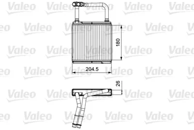 VALEO 811526 Kalorıfer Radyatoru X218 13>17 C219 04>10 C218 13>17 W211 04>08 A2118300361