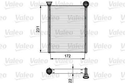 VALEO 811534 Kalorıfer Radyatörü 6448W8