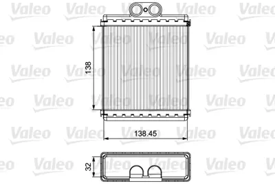 VALEO 811550 Kalorıfer Radyatörü Suzukı Grand Vıtara A00947