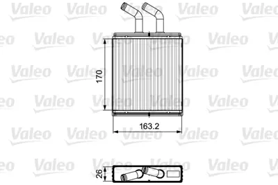 VALEO 811561 Kalorıfer Radyatoru Kıa Rıo 2000-2005 K30A61A10