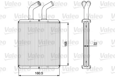 VALEO 811562 Kalorıfer Radyator Kıa Rıo 2000-2005 K30C61A10