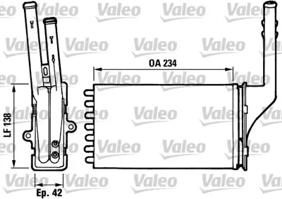 VALEO 812016 Kalorıfer Radyatoru P106 Sxo Valeo Tıpı 96> 644875 96090004