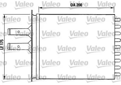 VALEO 812081 Kalorıfer Radyatoru Fıat Punto 46722095 5893932