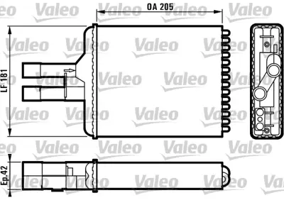 VALEO 812117 Kalorıfer Radyatoru Vectra B Klımasız 1843107