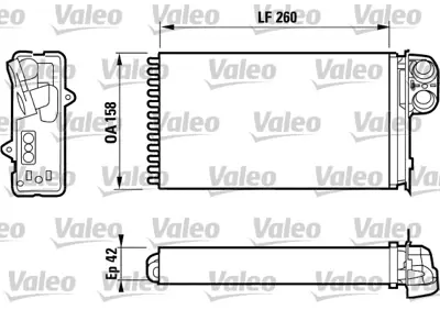 VALEO 812161 Kalorıfer Radyatoru Scenıc 1,4 1,6 97>99 1,9 2,0 99>03 7701205450