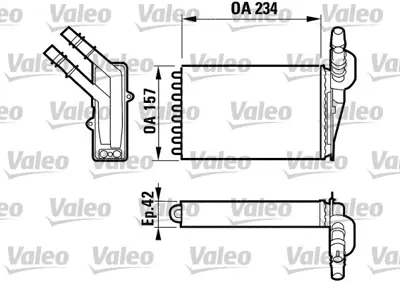 VALEO 812169 Kalorıfer Radyatoru Clıo Iı 98>05 7701045552