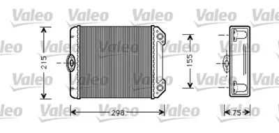 VALEO 812299 Kalorıfer Radyatoru S-Class W126 85>91 C126 85>91 A0028353101