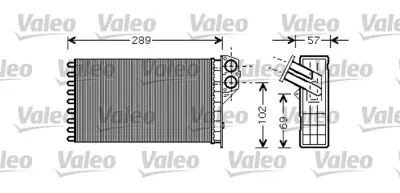 VALEO 812322 Kalorıfer Radyatoru P307 1,4hdı 1,6hdı 1,4 16v 1,6 16v 2,0 16v 03>05 Al4 Otomatık Sogutma Behr Tıpı 6448K0