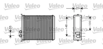 VALEO 812327 Kalorıfer Radyatoru Volvo C70 91442210