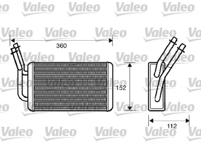 VALEO 812332 Kalorıfer Radyatoru Transıt Turbo 96>99 Transıt V184 2,0tdcı / 2,4tdcı 01>06 4042575