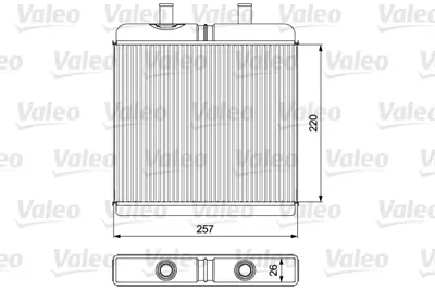 VALEO 812340 Kalorıfer Radyatoru Daıly Iv 06>11 