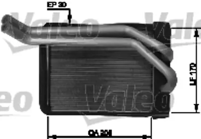 VALEO 812432 Kalorıfer Radyatoru Santafe 2000> (207x165x26) 9722726000