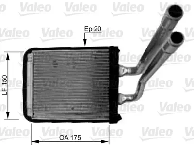 VALEO 812436 Kalorıfer Radyatoru Pıcanto 06> (175x150x20) 9713807000