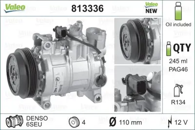 VALEO 813336 Klıma Kompresoru Audı A6 2.5tdı 02>05 8E0260805C