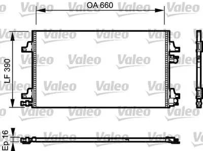 VALEO 814006 Kondenser Renault Laguna Iı (2005>) 8200332852