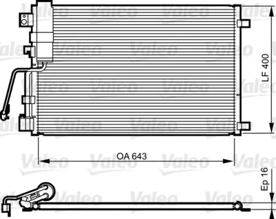 VALEO 814009 Klıma Radyatoru Nıssan Qashqaı 1,5 Dcı 2007 2013 92100JD51A