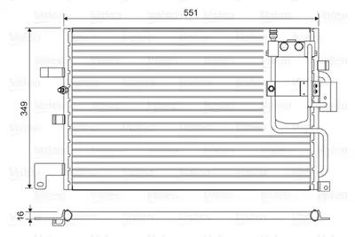 VALEO 814036 Kondenser Saab 9-3 4758637