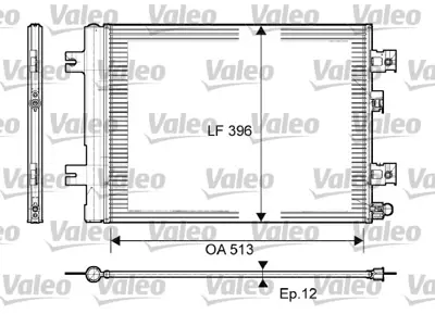 VALEO 814077 Klıma Radyatoru (Kondanser) Dacıa Duster Logan Iı Sandero Iı  Lodgy 1.2 , 1.4 , 1.5 Dcı 1.6 8200741257 921007794R