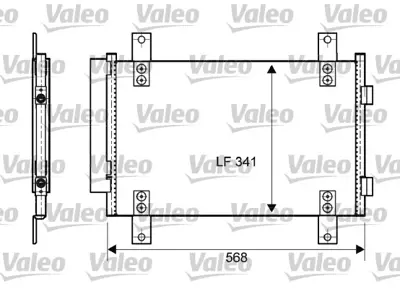 VALEO 814081 Kondenser Cıtroen Jumper Peugeot Boxer 2002 1347842080 6455EC