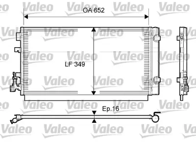 VALEO 814094 Klıma Radyatoru Megane Iıı 09> Fluence 09> Scenıc Iıı 09> (690x347x16) 921100001R