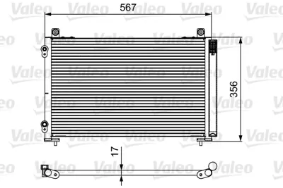 VALEO 814097 Kondenser Peugeot 206 6455CW