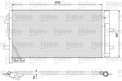 VALEO 814169 Kondenser Audi Q3 2012 8U0260401B