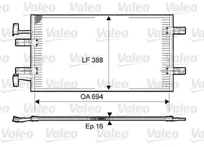 VALEO 814171 Klıma Radyatoru Trafıc Iı Vıvaro 2.0dcı 06> 8200774211 93857126